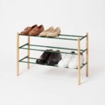Expandable Shoe Rack (18" H)  - Steel + Wood - Image 9