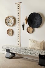 Hand-Painted Black Binga Flat Basket - Image 6
