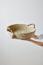 Natural Banded Betty Tray with Tassel - Image 5