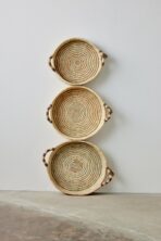 Natural Banded Betty Tray with Tassel - Image 6