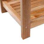 Bali Natural Teak Shower and Bath Spa Bench with Shelf - 35" - Image 12