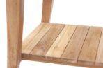 Taipei Natural Teak Shower and Bath Curved Spa Bench with Shelf - Image 12