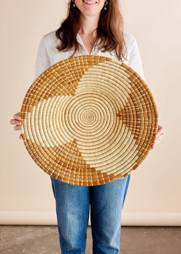 Maua Banana Bark Wall Basket