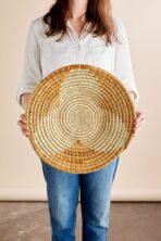 Maua Banana Bark Wall Basket - Image 3