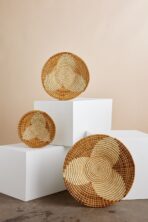 Maua Banana Bark Wall Basket - Image 2
