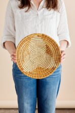 Maua Banana Bark Wall Basket - Image 4