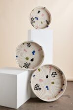 Mosaic Woven Nesting Tray - Image 6