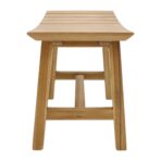 Phoenix Natural Teak Shower and Bath Slatted Stool - Image 4