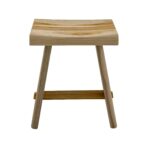 Salem Teak Shower and Bath Stool with Curved Seat - Image 5