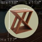 Danish Teak Slatted Stool - Image 10