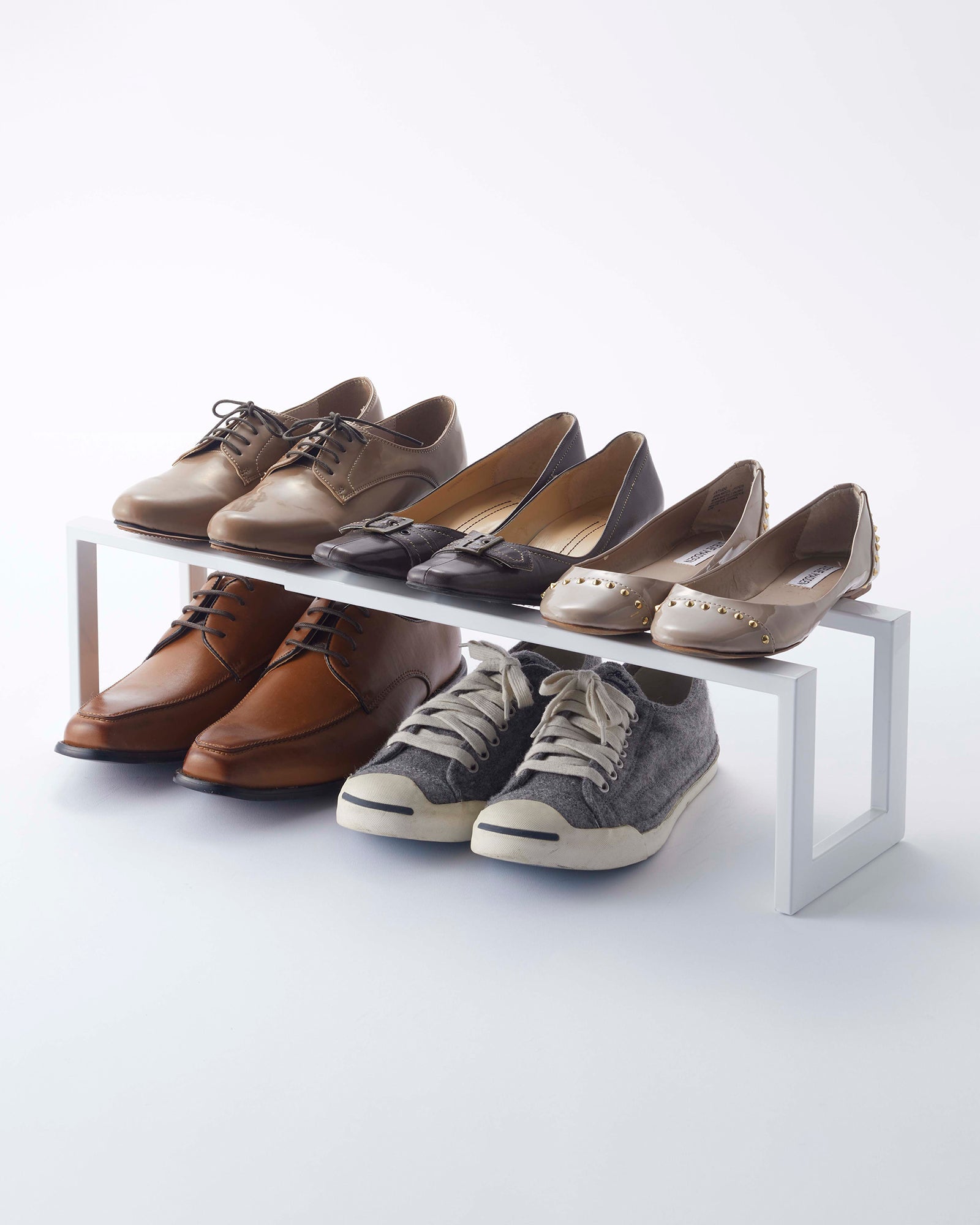 avcmrrrhrevb0jwczeug_8b546673-fb13-431d-8ce8-41d52e689726.jpg Expandable Shoe Rack (6" H) - Steel - Image 1