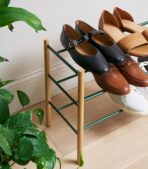 Expandable Shoe Rack (18" H)  - Steel + Wood - Image 11