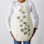 Pebble Hand-Felted Wool Gourd Basket - Image 4