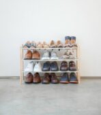 Expandable Shoe Rack (18" H)  - Steel + Wood - Image 3