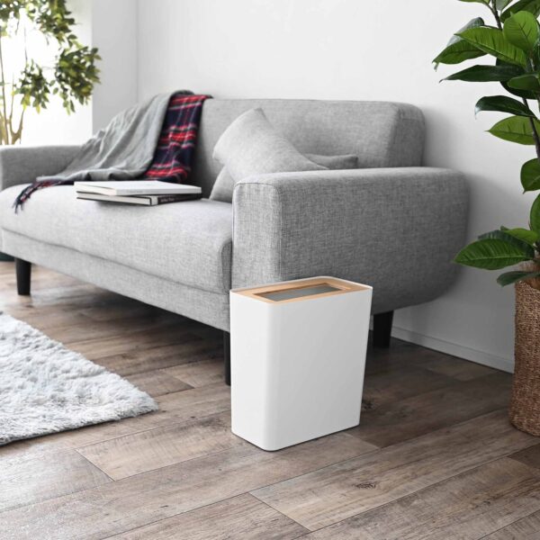 Trash Can - Rectangle - Steel + Wood