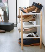 Expandable Shoe Rack (18" H)  - Steel + Wood - Image 5