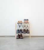 Expandable Shoe Rack (18" H)  - Steel + Wood - Image 2