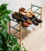 Expandable Shoe Rack (18" H)  - Steel + Wood - Image 10