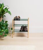 Expandable Shoe Rack (18" H)  - Steel + Wood - Image 13
