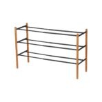 Expandable Shoe Rack (18" H)  - Steel + Wood - Image 8